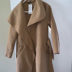 Tan overcoat